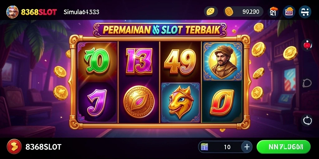 Tampilan gameplay menarik dari 8368SLOT, penuh warna dan efek visual.