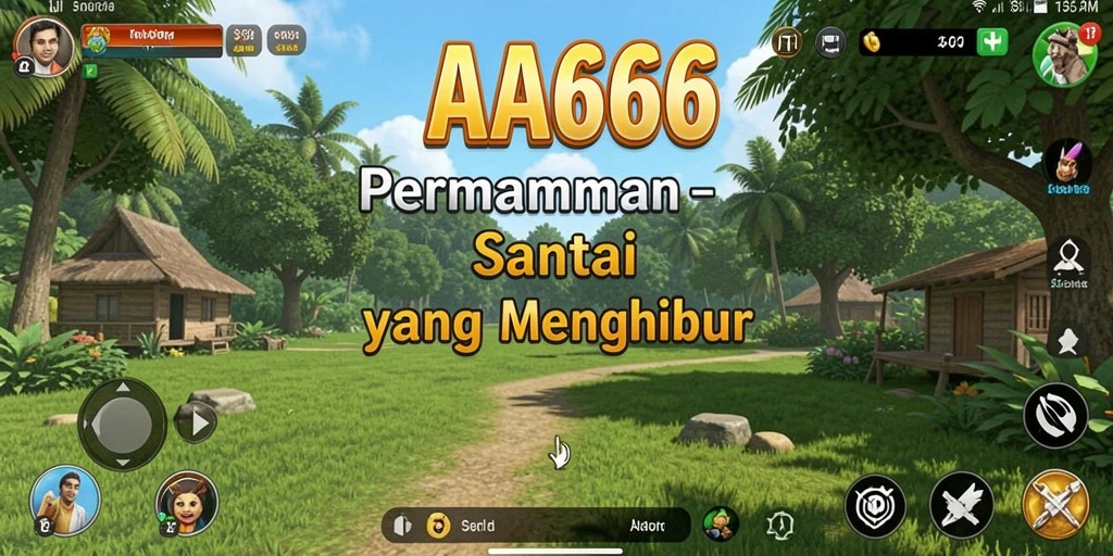 Tampilan gameplay penuh warna dalam AA666 yang seru.