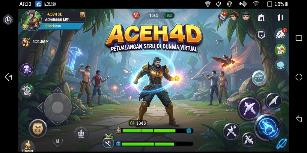 Tangkapan layar menunjukkan aksi seru dalam permainan ACEH4D.