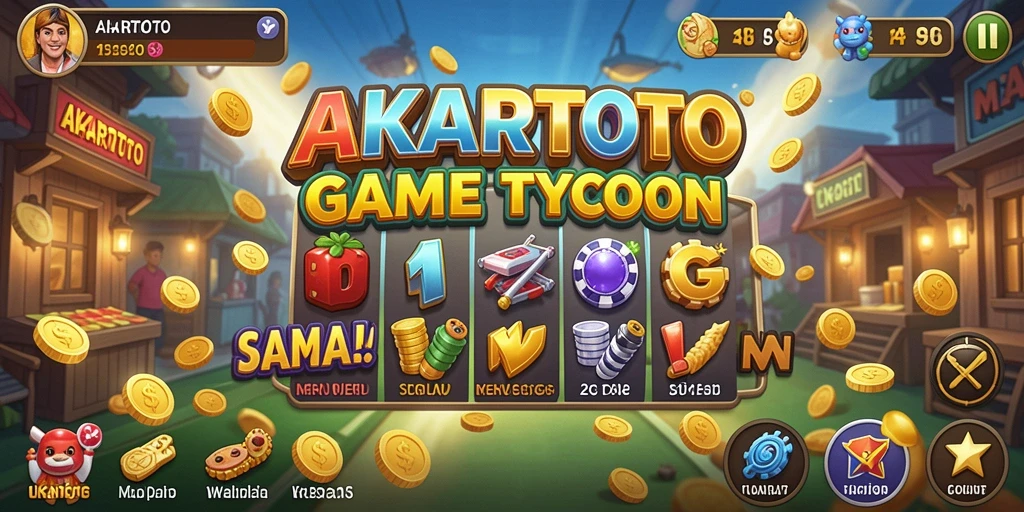 Tampilan gameplay AKARTOTO yang menarik dan interaktif.