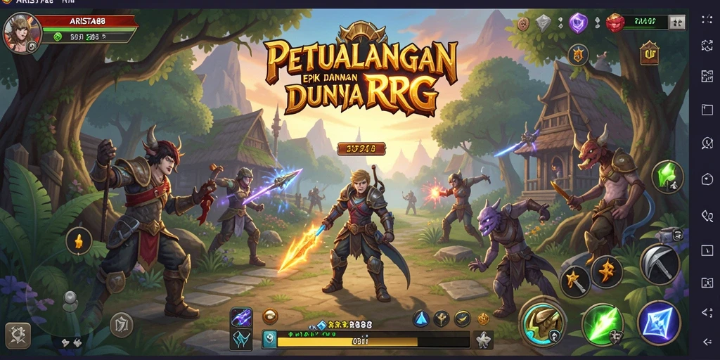 Screenshot ARISTA88 menampilkan pertarungan dinamis antara karakter heroik.