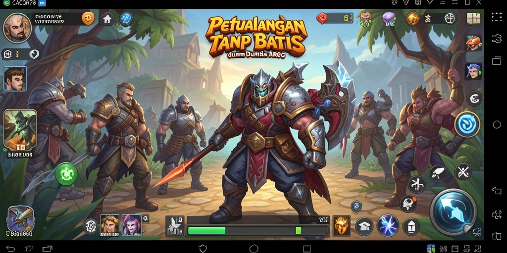 Tampilan menakjubkan dari gameplay ARPG CACOR78 yang mendebarkan.