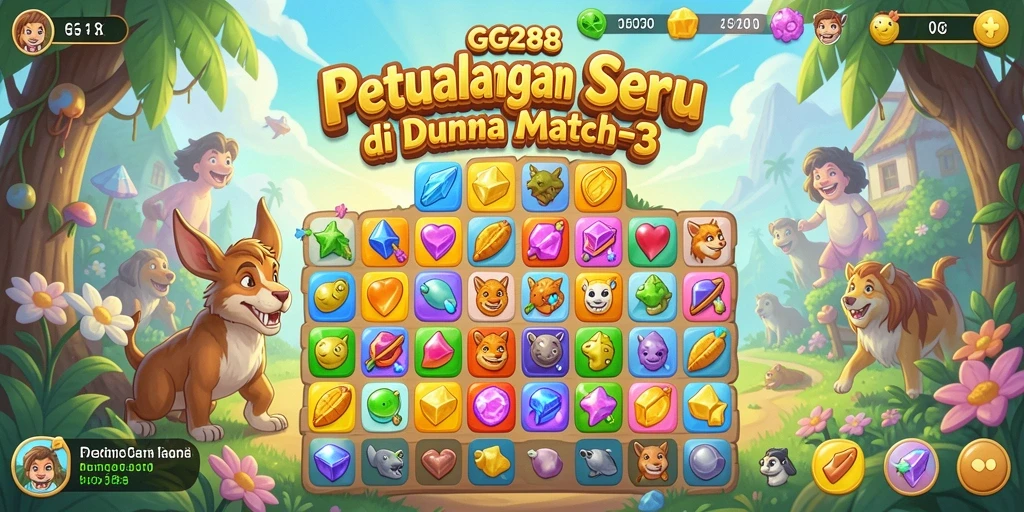 Tampilan gameplay GG288 yang seru dan penuh warna.