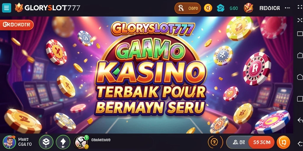 Tampilan menarik gameplay GLORYSLOT777 dengan grafik slot yang menawan.