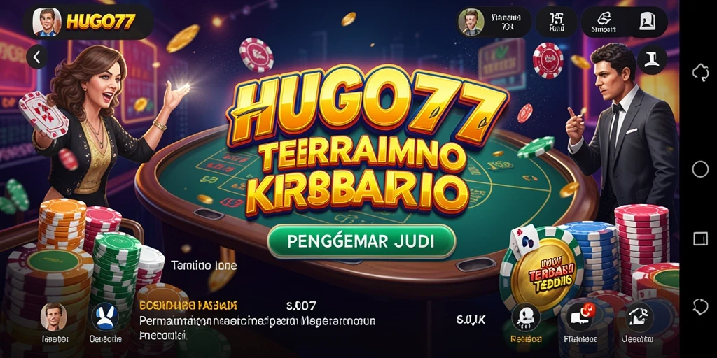 Screenshot HUGO77 menampilkan serunya gameplay Kasino yang menarik.