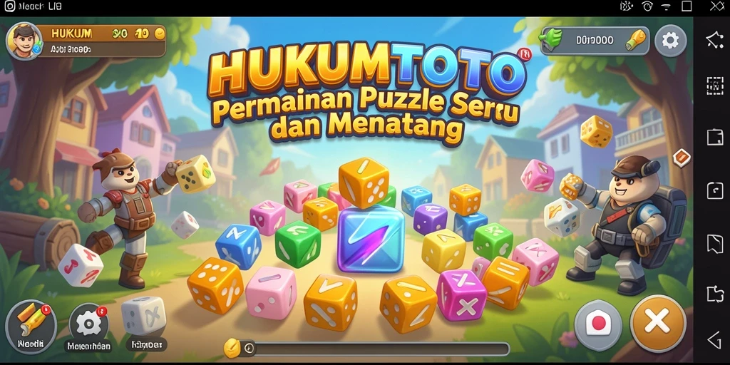Tampilan gameplay seru dari HUKUMTOTO yang menantang.
