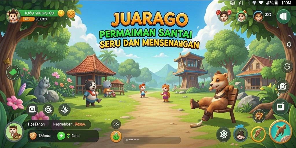 Gambaran gameplay JUARAGO yang penuh warna dan menantang.