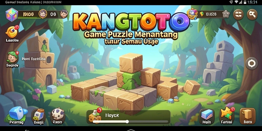 Screenshot gameplay KANGTOTO menampilkan tantangan puzzle yang menarik.