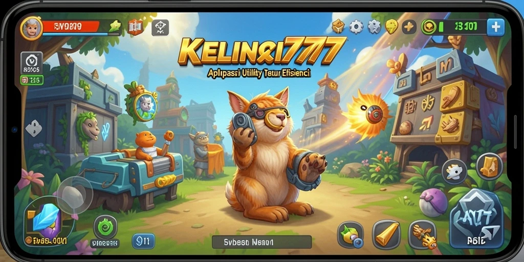 Tampilan antarmuka aplikasi KELINCI777 yang user-friendly.