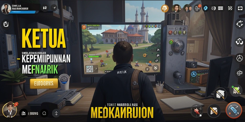 Tangkapan layar gameplay KETUA menampilkan momen penting dalam simulasi kepemimpinan.