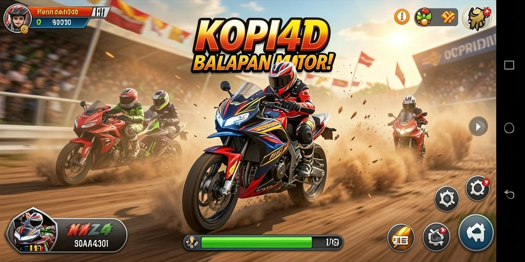 Gambaran menarik dari gameplay KOPI4D yang memacu adrenalin.