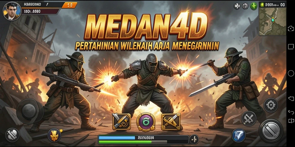 Gameplay menegangkan di MEDAN4D saat menghadapi gelombang musuh.