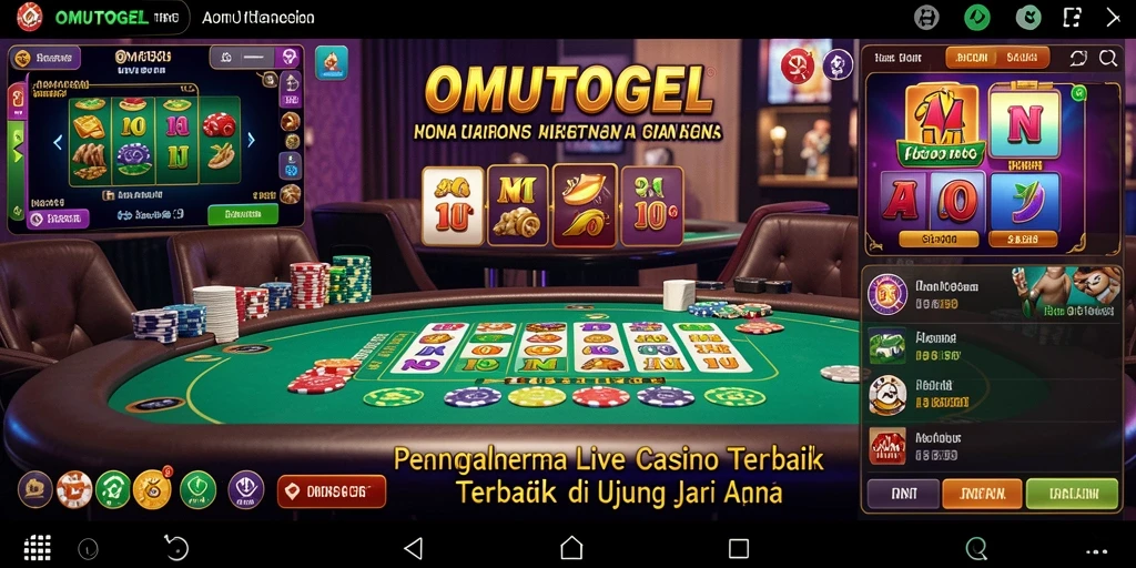 Tampilan menarik dari gameplay Live Casino di OMUTOGEL.