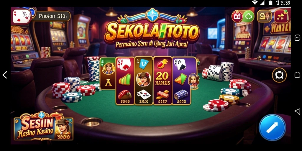 Tampilan menarik dari gameplay Kasino di SEKOLAHTOTO.