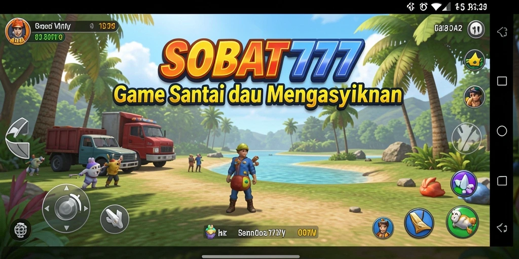 Screenshot utama SOBAT777 menampilkan gameplay yang mengasyikkan dan penuh warna.